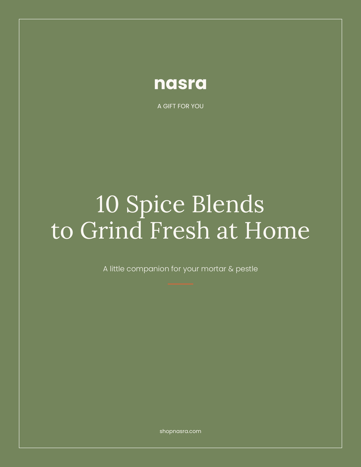 10 Spice Blends Recipe Guide cover