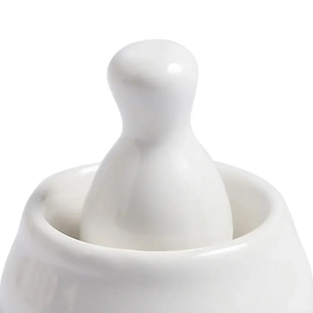 The Everyday Mortar & Pestle - close-up of the ceramic pestle and bowl